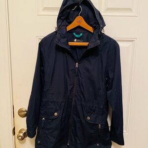 Natural Reflections Navy Windbreaker Hooded Jacket